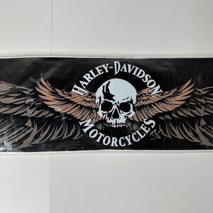 Harley Davidson Sunscreenz Exterior Decal Strip Skull Wings USA Chroma NEW
